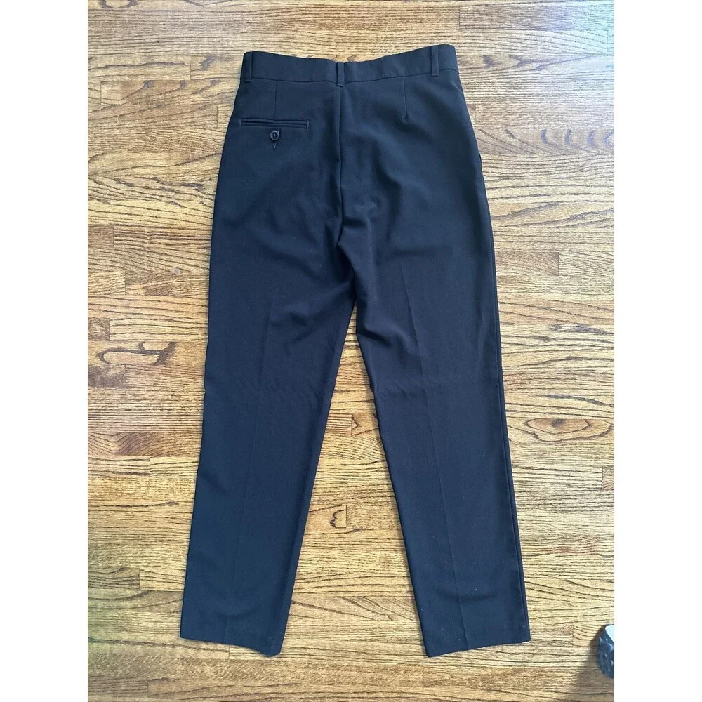 Boy's Chaps Black Dress Suit Pants Flat Front - Size 14 Reg